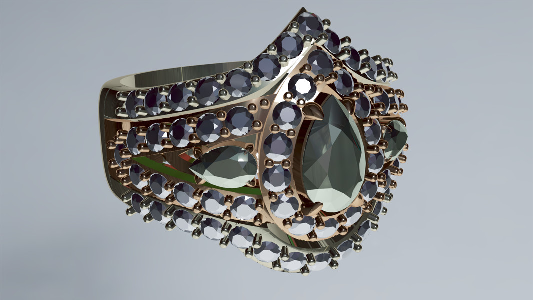 Rasterised ring