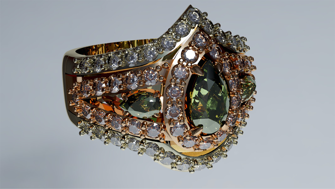 Ray traced ring